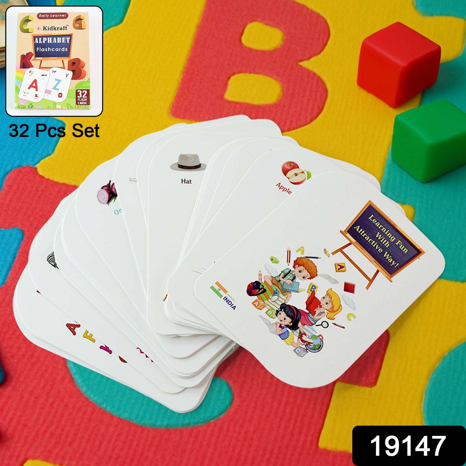 Kidkraft Early Learner 32-piece Alphabet Flash Cards Set Kidkraft Early Learner 32-piece Alphabet Flash Cards Set